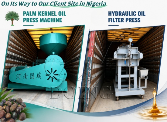 Palm kernel oil extraction machine: Local pickup completed at Henan Glory Nigeria warehouse