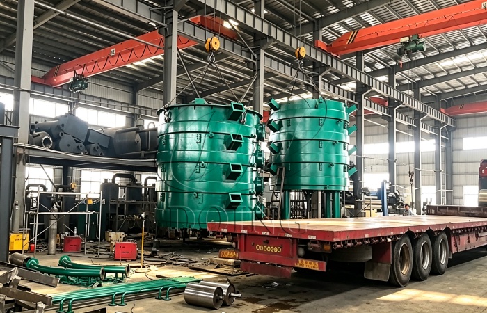 Vertical steam cooker shipment