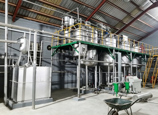 5TPD palm kernel oil and soybean oil refinery project in Nigeria