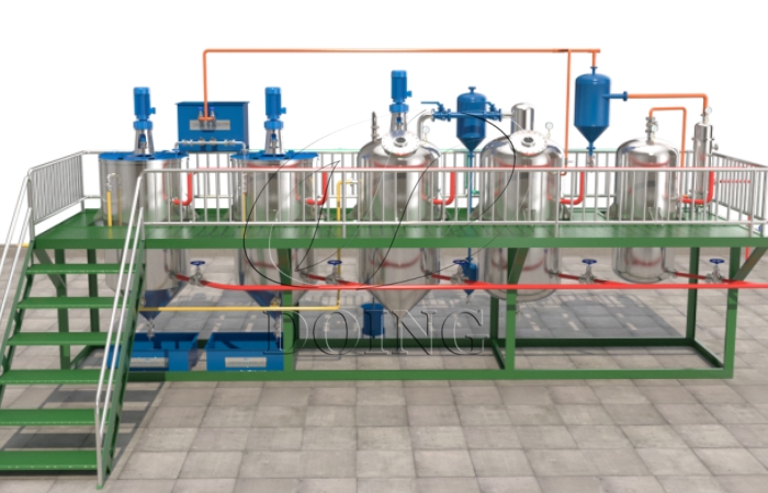5TPD palm kernel oil and soybean oil refinery project in Nigeria