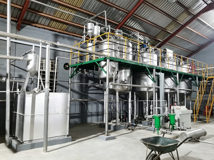 5TPD palm kernel oil and soybean oil refinery project in Nigeria