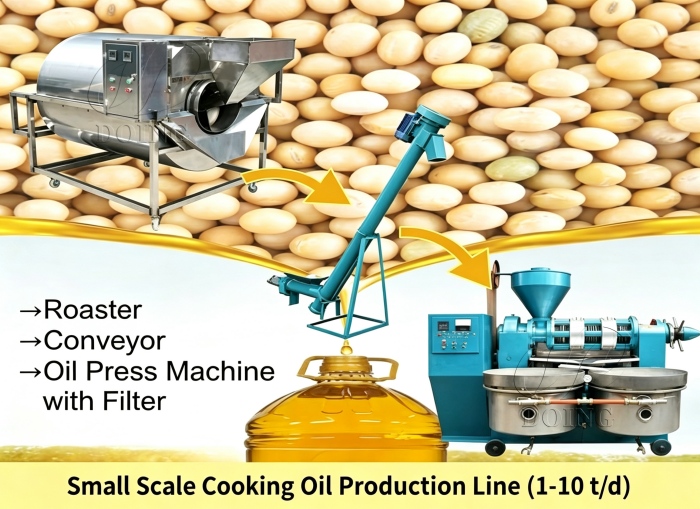 Small scale edible oil extraction plant