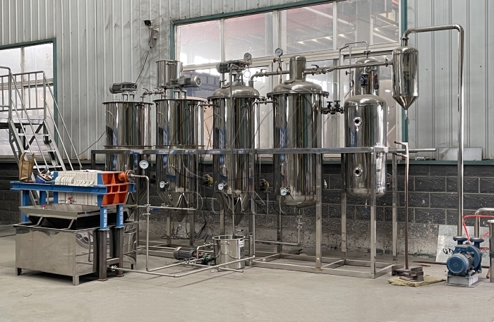 Electric heating edible oil refinery