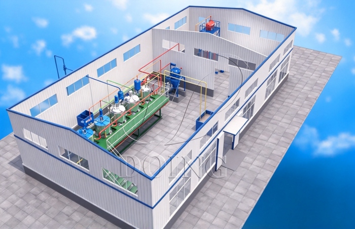 Construction of edible oil refining plant