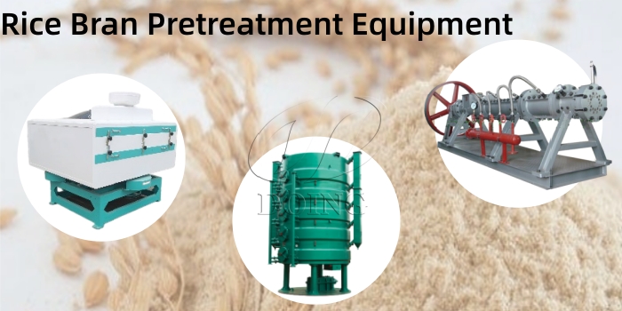Rice bran pretreatment equipment
