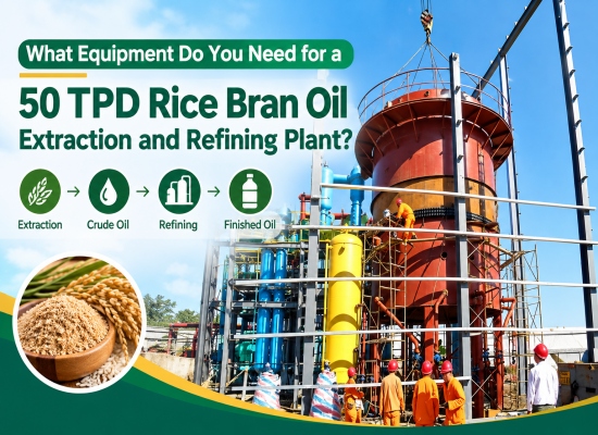 What equipment do you need for a 50 tpd rice bran oil extraction and refining plant? What equipment do you need for a 50 tpd rice bran oil extraction and refining plant?