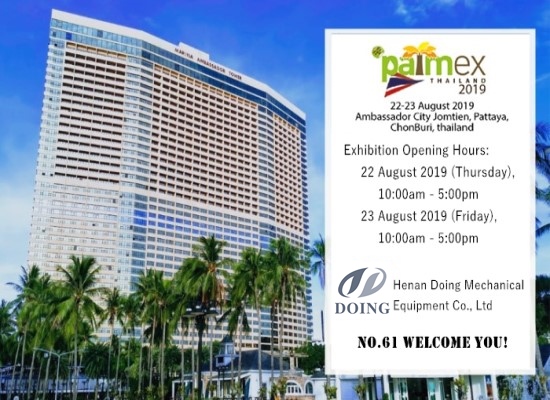 Công ty Henan sẽ đến Thái Lan để triển lãm vào ngày 22-23 tháng 8 năm 2019