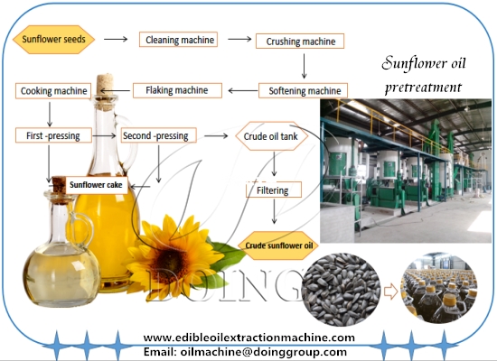 What machine does the sunflower oil mill plant need? What is the function of each machine?