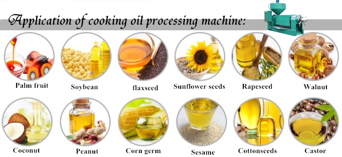 Application of cooking oil processing machine